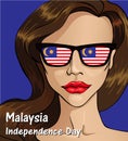 Malaysia Independence day. Malaysia flag. 31 th of August