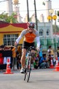 Malaysia Iron man 2014 the start of the 180km bike Royalty Free Stock Photo