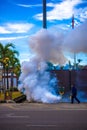 Malaysia. Kota Baru 15 may 2014. Man is cleaning Royalty Free Stock Photo