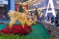 Malaysia, Kuala Lumpur - 2017 December 07: Pavilion shopping mall decorated for Christmas and New 2018 Year Royalty Free Stock Photo