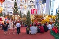 Malaysia, Kuala Lumpur - 2017 December 07: Pavilion shopping mall decorated for Christmas and New 2018 Year Royalty Free Stock Photo