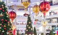 Malaysia, Kuala Lumpur - 2017 December 07: Pavilion shopping mall decorated for Christmas and New 2018 Year Royalty Free Stock Photo