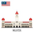 Malaysia landmark. Sultan Abdul Samad Palace