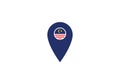 Malaysia location pin map navigation label symbol Royalty Free Stock Photo