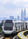 Malaysia MRT train for transportation and tourism Royalty Free Stock Photo