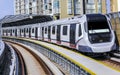 Malaysia MRT train for transportation and tourism Royalty Free Stock Photo