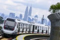 Malaysia MRT train for transportation and tourism Royalty Free Stock Photo