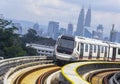Malaysia MRT train for transportation and tourism Royalty Free Stock Photo