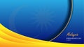 malaysia national day horizontal presentation background with realistic modern design Royalty Free Stock Photo