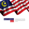 Malaysia National Day Vector Template Design Illustration