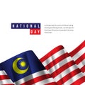 Malaysia National Day Vector Template Design Illustration