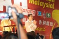 Malaysia penang chief minister Lim Guan Eng giving speech during Malsysia General election campaign Royalty Free Stock Photo