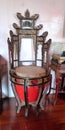 Malaysia Penang Vintage Ancient Antique Art Nouveau Drum Set Furniture Art Crafts Nyonya Nonya Green House