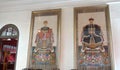 Malaysia Penang Vintage Ancient Antique Art Nouveau Color Ancestors Paintings Art Crafts Nyonya Nonya Wardrobe Costume Green House