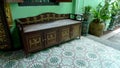 Malaysia Penang Vintage Antique Cabinet Victorian Furniture Treasure Nyonya Nonya GreenHouse Mosaic Pinang Peranakan Mansion Royalty Free Stock Photo