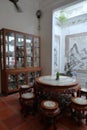 Malaysia Penang Vintage Ancient Antique Chinese Furniture Chair Marble Table Nonya Green House Pinang Peranakan Mansion