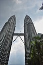 Malaysia, Petronas Twin Towers in Kuala Lumpur. Royalty Free Stock Photo