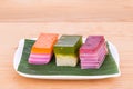 Malaysia popular assorted sweet dessert or known as kuih kueh Royalty Free Stock Photo