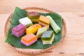 Malaysia popular assorted sweet dessert or known as kuih kueh