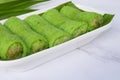 Malaysia popular kuih ketayap assorted sweet dessert with coconut known. Royalty Free Stock Photo