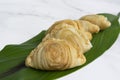 Malaysia popular and traditional snack curry puff filled with potato fillings. Royalty Free Stock Photo