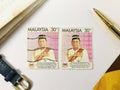A Malaysia postage stamp. 30 cents.