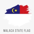 Malaysia State Malacca Vector Flag Design Template. Malacca Flag for Independence Day