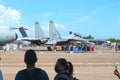 Singapore, Singapore - Feb 15, 2020 : Su-30 MKM being displayed at Singapore Air Show