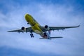 Malaysian Airlines Airbus A330 arriving in Sydney Royalty Free Stock Photo