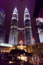 Malaysian capital Kuala Lumpur City Centre KLCC Petronas Twin To Royalty Free Stock Photo