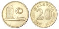 Malaysian Coin of 20 SEN of 1973