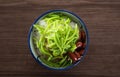 Malaysian desserts called Cendol .Cendol is made from crushed ice cubes