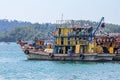 Malaysian fishing boat at the bay close to Kota Kinabalu, Borneo Royalty Free Stock Photo