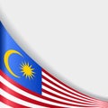 Malaysian flag background. Vector illustration.