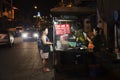 Malaysian people cooking food at Night market in Georgetown