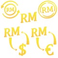 Malaysian Ringgit currency symbol icon of Malaysia