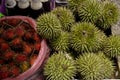 Malaysian Sabah Local fruit (Durian and rambutan)