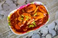 Malaysian sambal udang prawn sauce Royalty Free Stock Photo