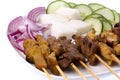 Malaysian Satay Royalty Free Stock Photo