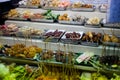 Malaysian satay celup skewer selection