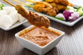 Malaysian satay with delicious peanut sauce