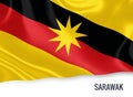 Malaysian state Sarawak flag.