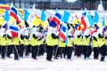 Malaysian students practicing for Hari Merdeka in Malaysia, Kuala Lumpur