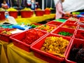 Malaysian tidbits sold at a market