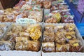 Malaysian traditional sweet food on street market