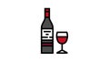 malbec red wine color icon animation