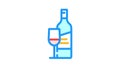 malbec red wine color icon animation