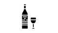 malbec red wine glyph icon animation