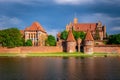 Malbork Castle, capital of the Teutonic Order in Poland Royalty Free Stock Photo