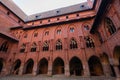 Malbork Castle is famous landmark of Poland outdoor